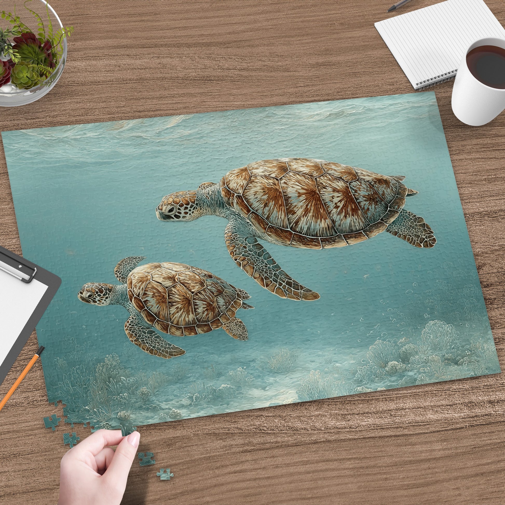 Sea Turtle Ocean Scene Underwater Puzzle
