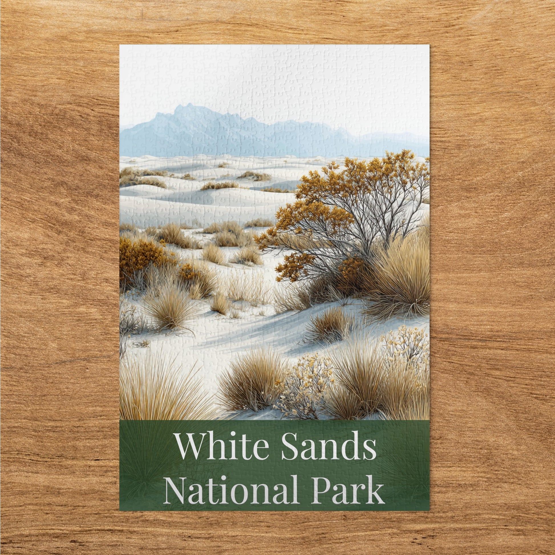 White Sands National Park scenic landscape puzzle