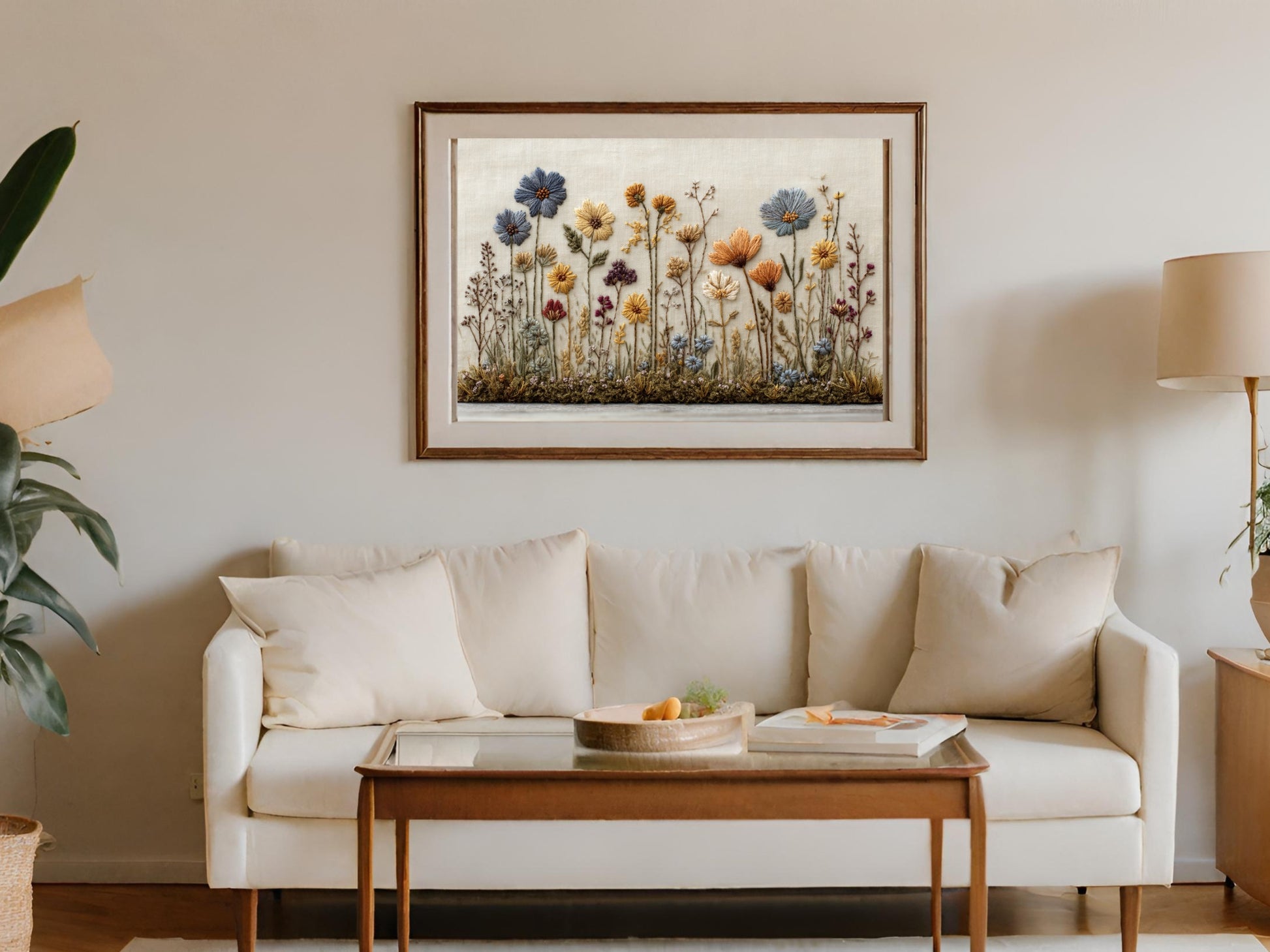 Beautiful Colorful Floral Wall Art for Living Room Decor