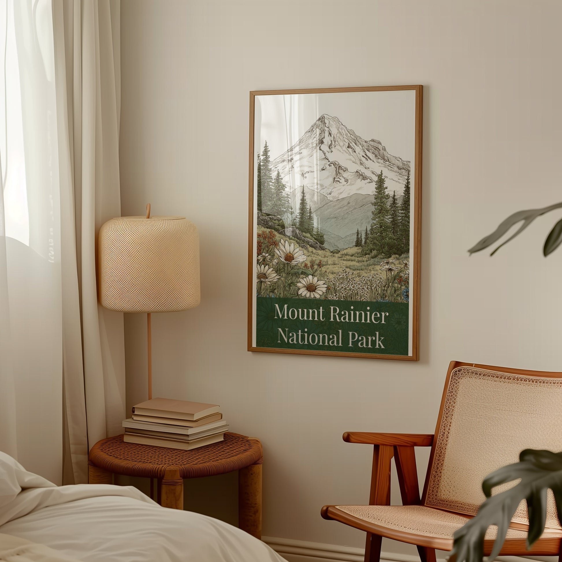 Mount Rainier National Park Framed Art Print