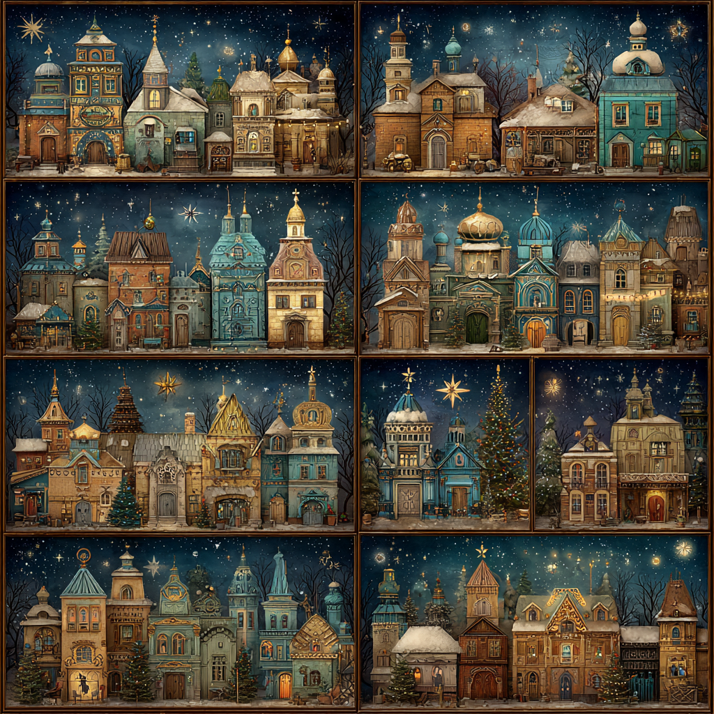 Stunning Decorative Festive Winter Wonderland Artwork