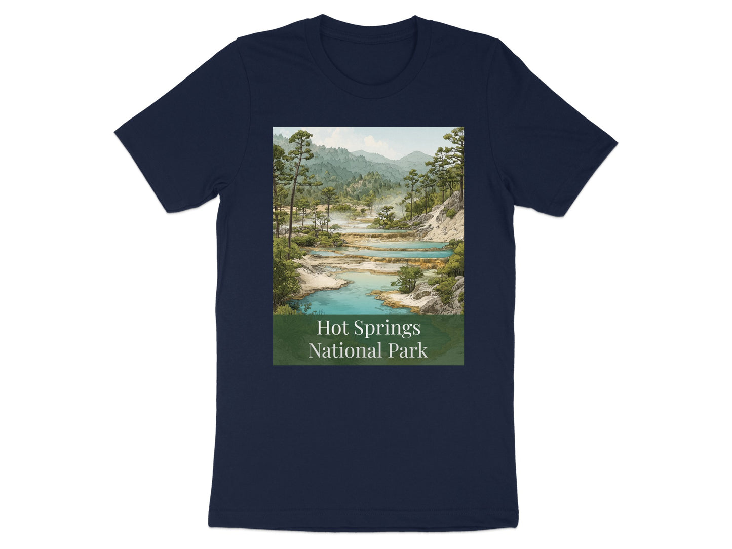 Hot Springs National Park Scenic Landscape T-Shirt
