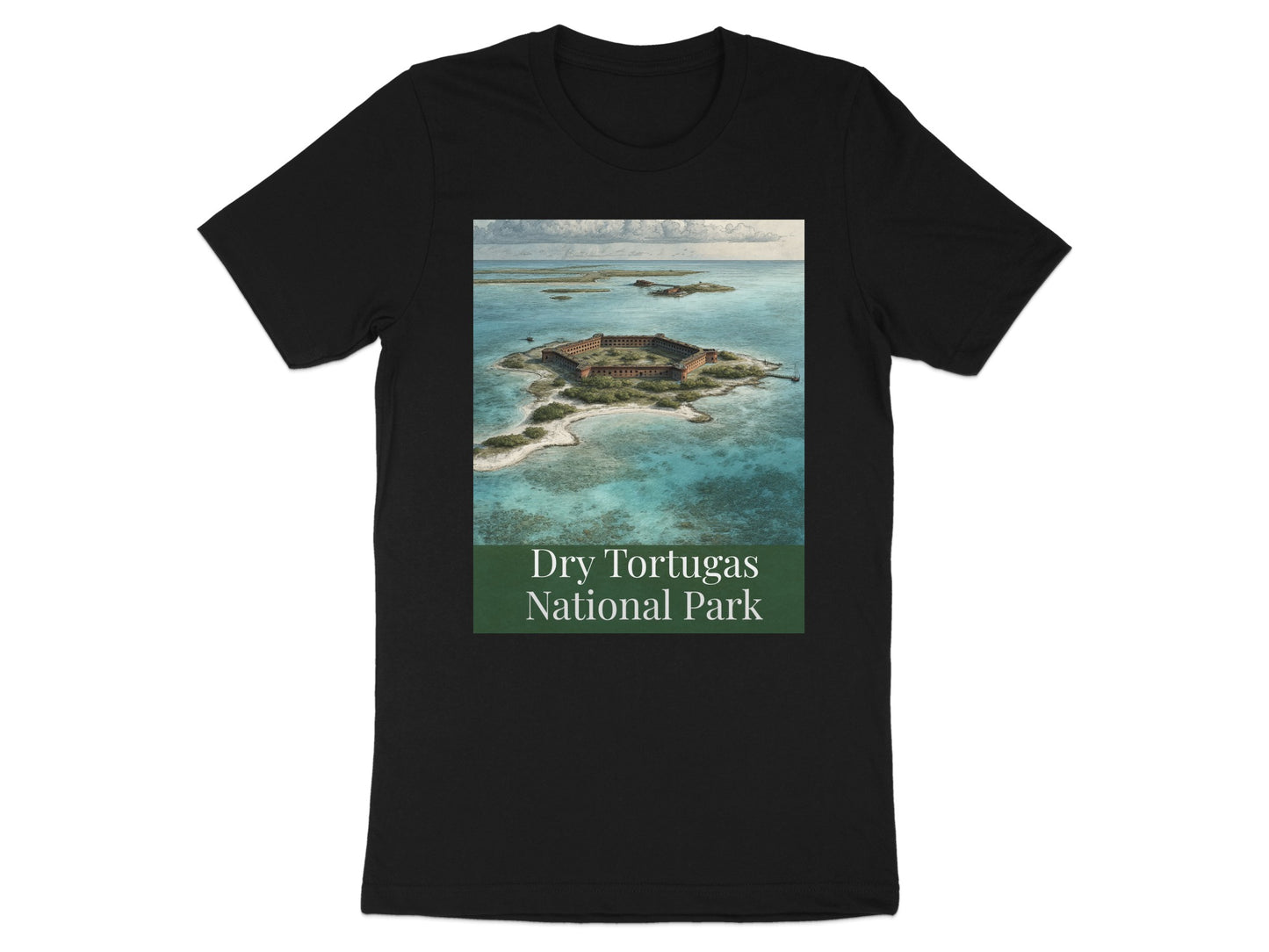 Dry Tortugas National Park Scenic T-Shirt Design