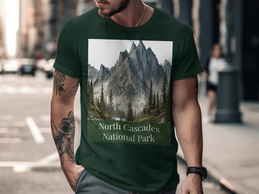 North Cascades National Park Scenic Image T-Shirt