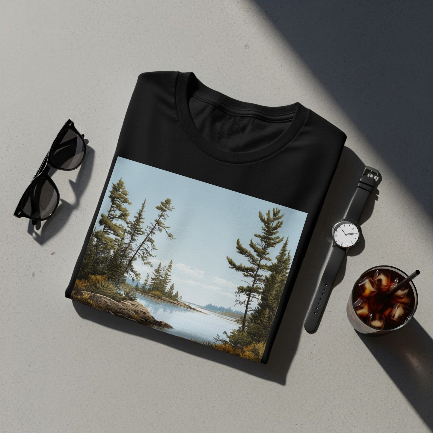 Scenic Landscape Print T-shirt Perfect for Nature Lovers