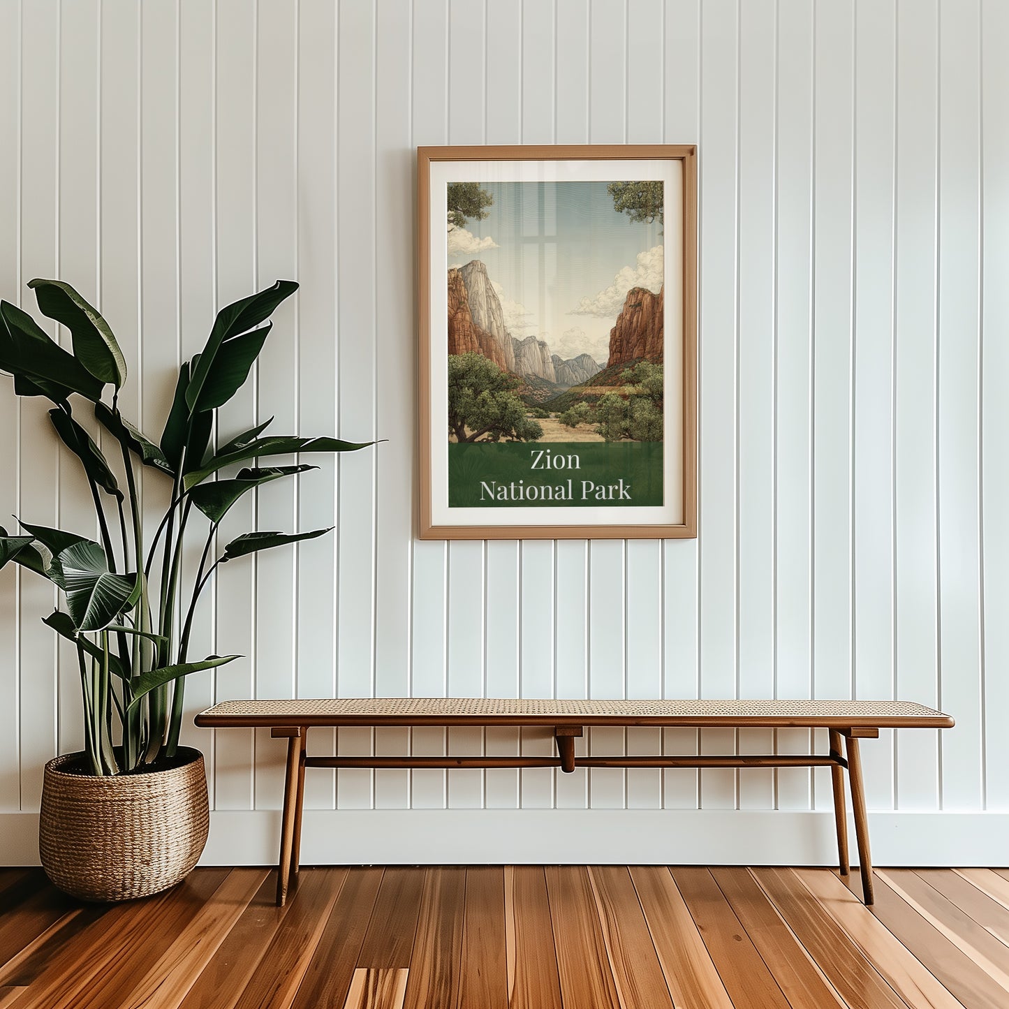 Zion National Park Scenic Landscape Art Print