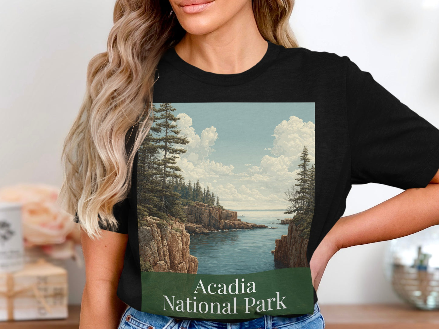 Acadia National Park Scenic Coastline T-shirt