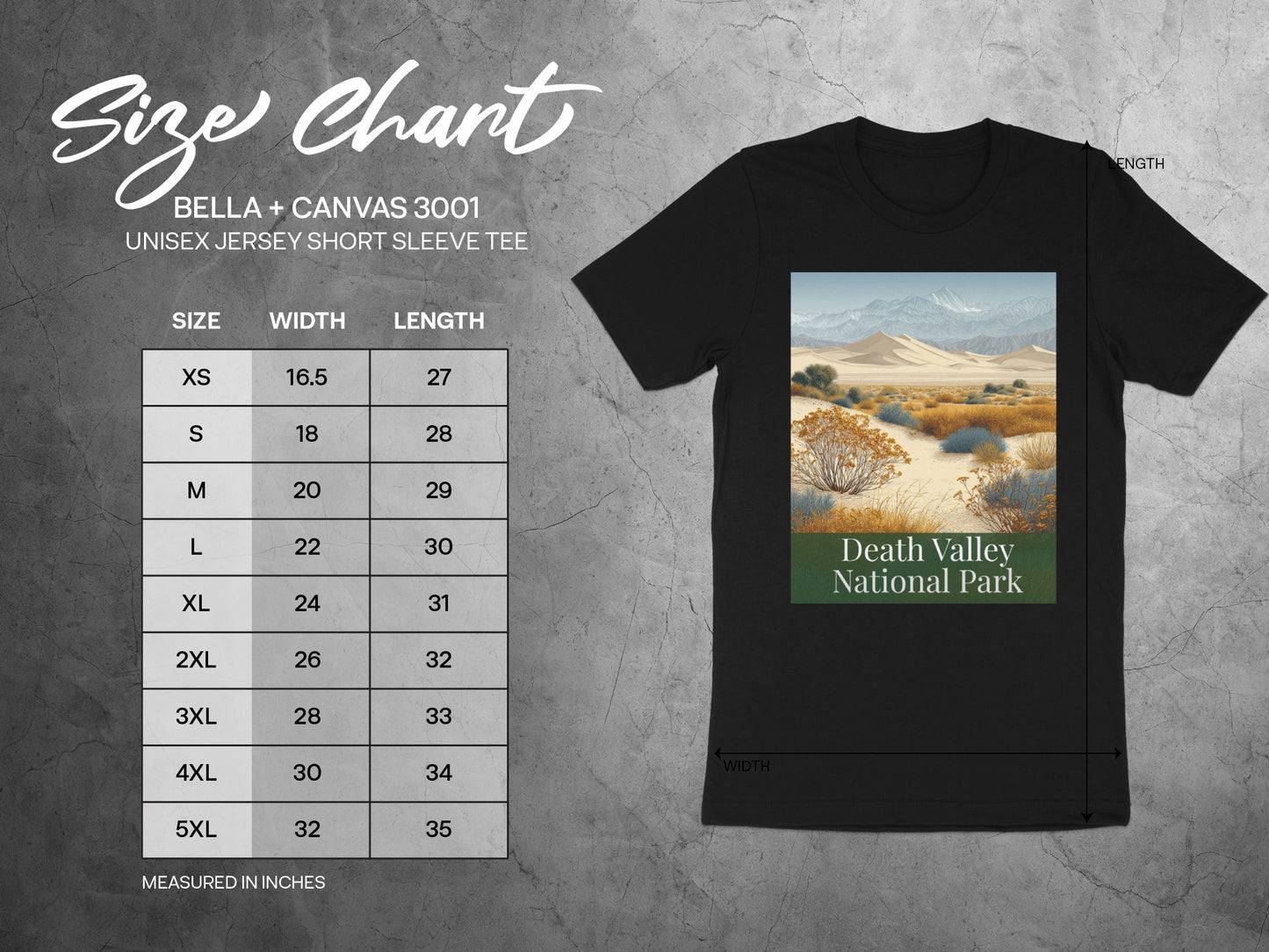 Death Valley National Park graphic tee