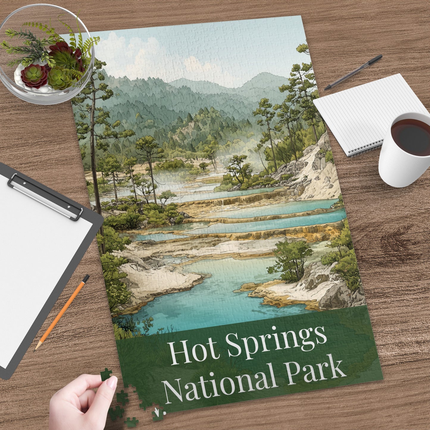 Hot Springs National Park Scenic View Jigsaw Puzzle