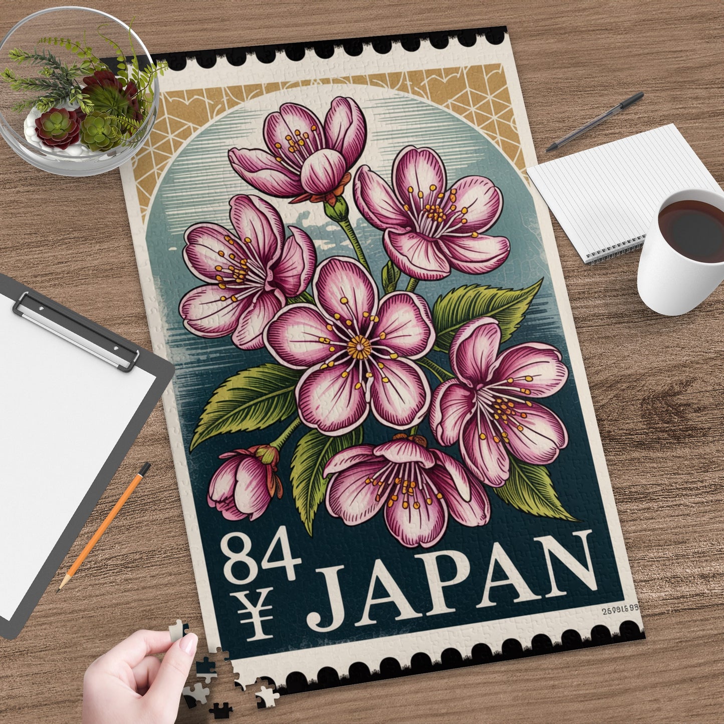 Stunning Vintage Japan Puzzle Featuring Cherry Blossoms