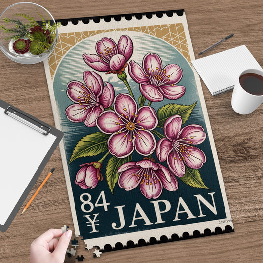 Stunning Vintage Japan Puzzle Featuring Cherry Blossoms