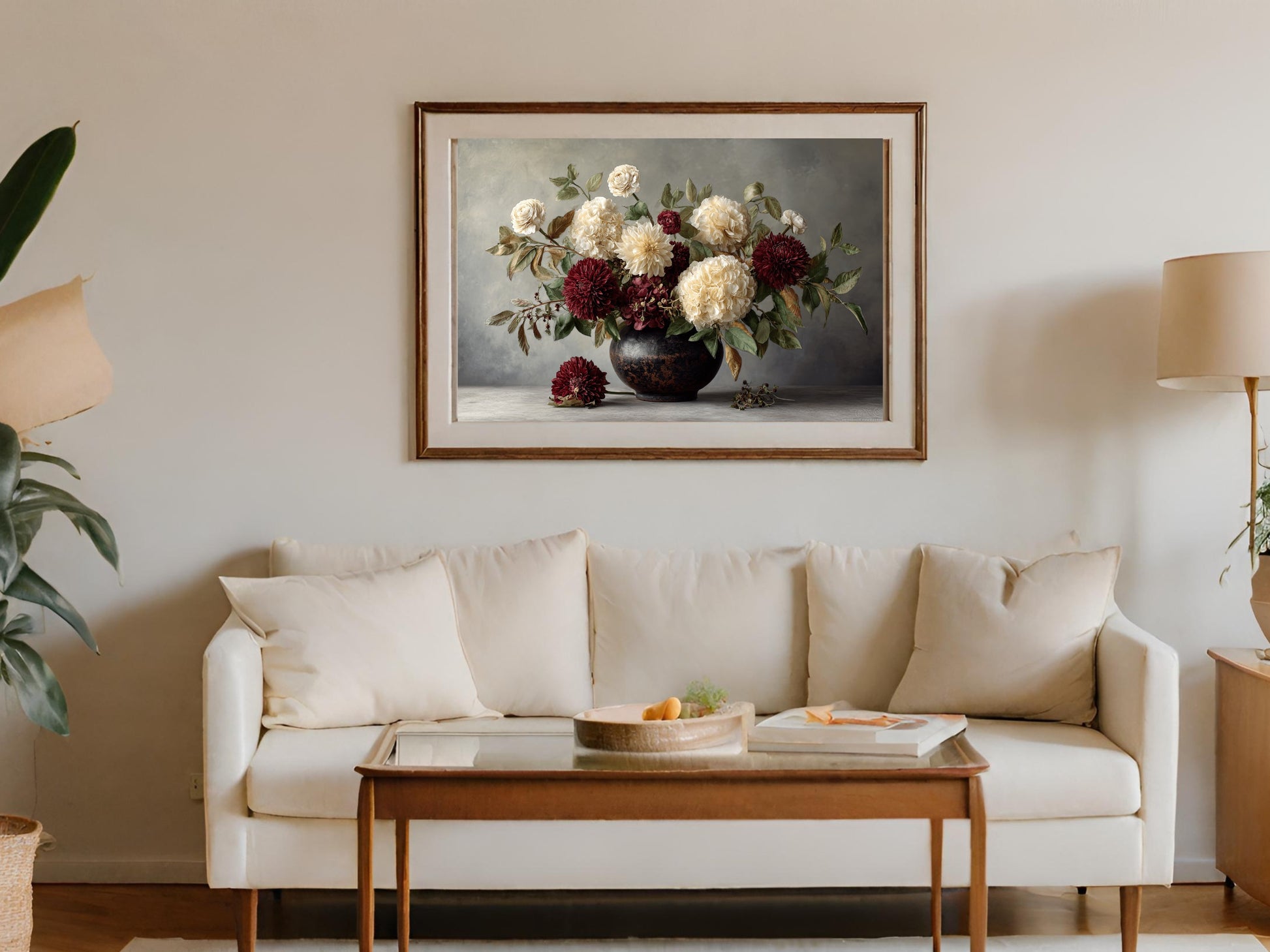 Elegant Floral Wall Art for Home Decor Statement Piece
