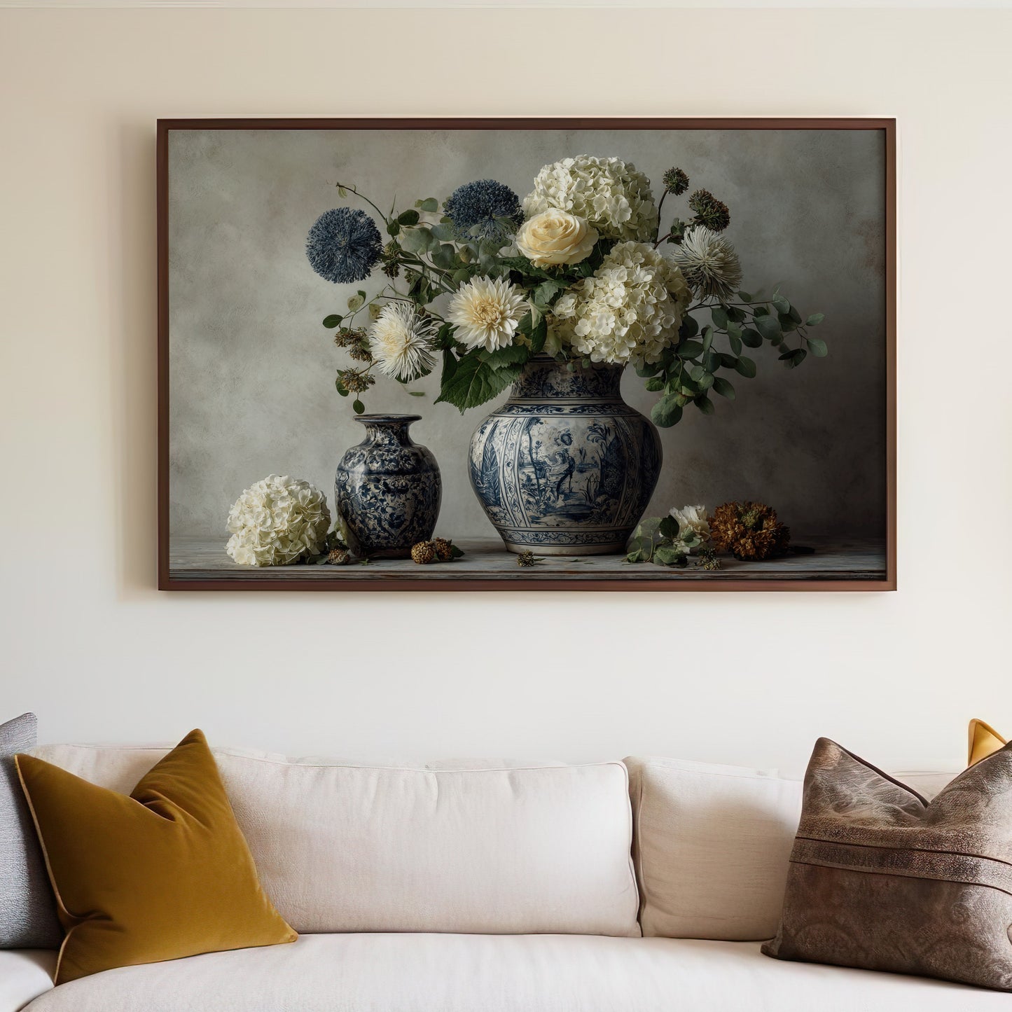 Elegant Floral Still Life Art Print for Home Decor