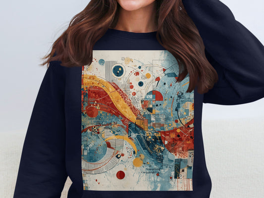 Dynamic Abstract Urban Geometric Art Print product type