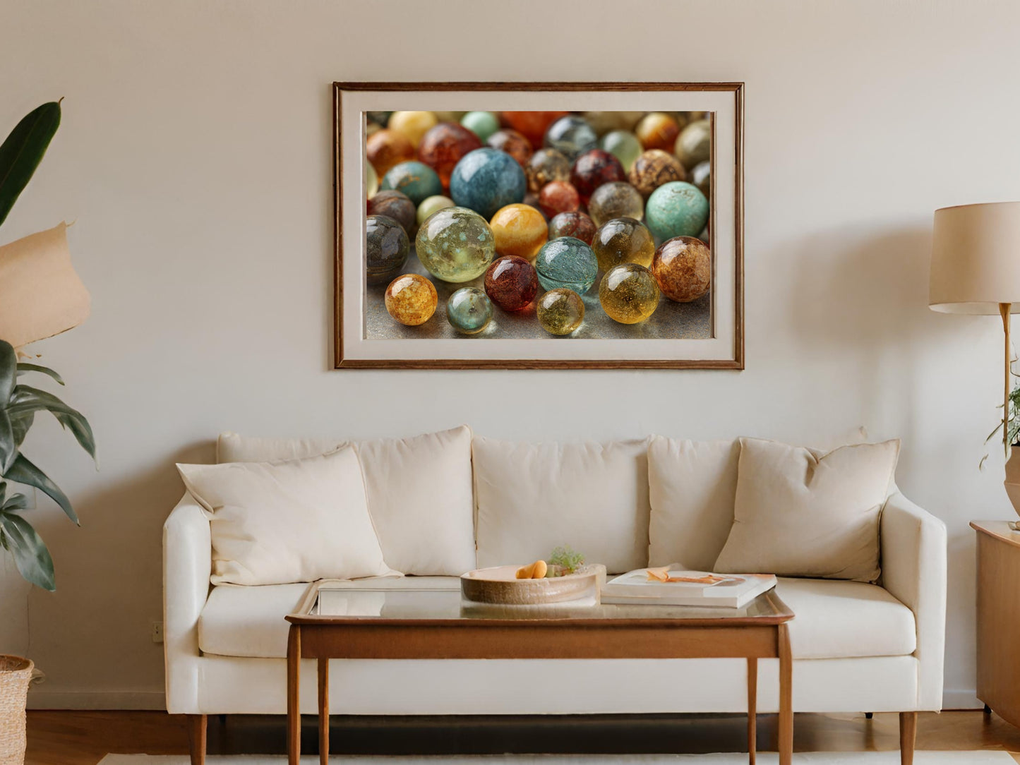 Colorful Marble Collection in Artistic Framed Decor Art