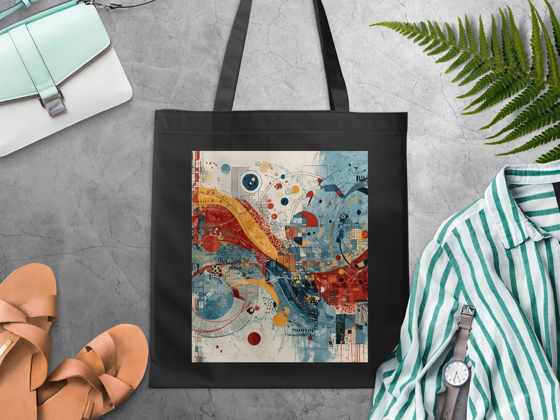 Modern Abstract Geometric Pattern Dynamic Art tote bag
Abstract art
Geometric design
Colorful print
Modern pattern
Artistic tote
Unique design
Statement bag
Fashion accessory
Designer print
Graphic art
Everyday tote
Gift idea
Circles pattern
Dynamic art
Abstract painting
Vibrant colors
Red blue yellow
Creative design
Tote bag art
Abstract shapes