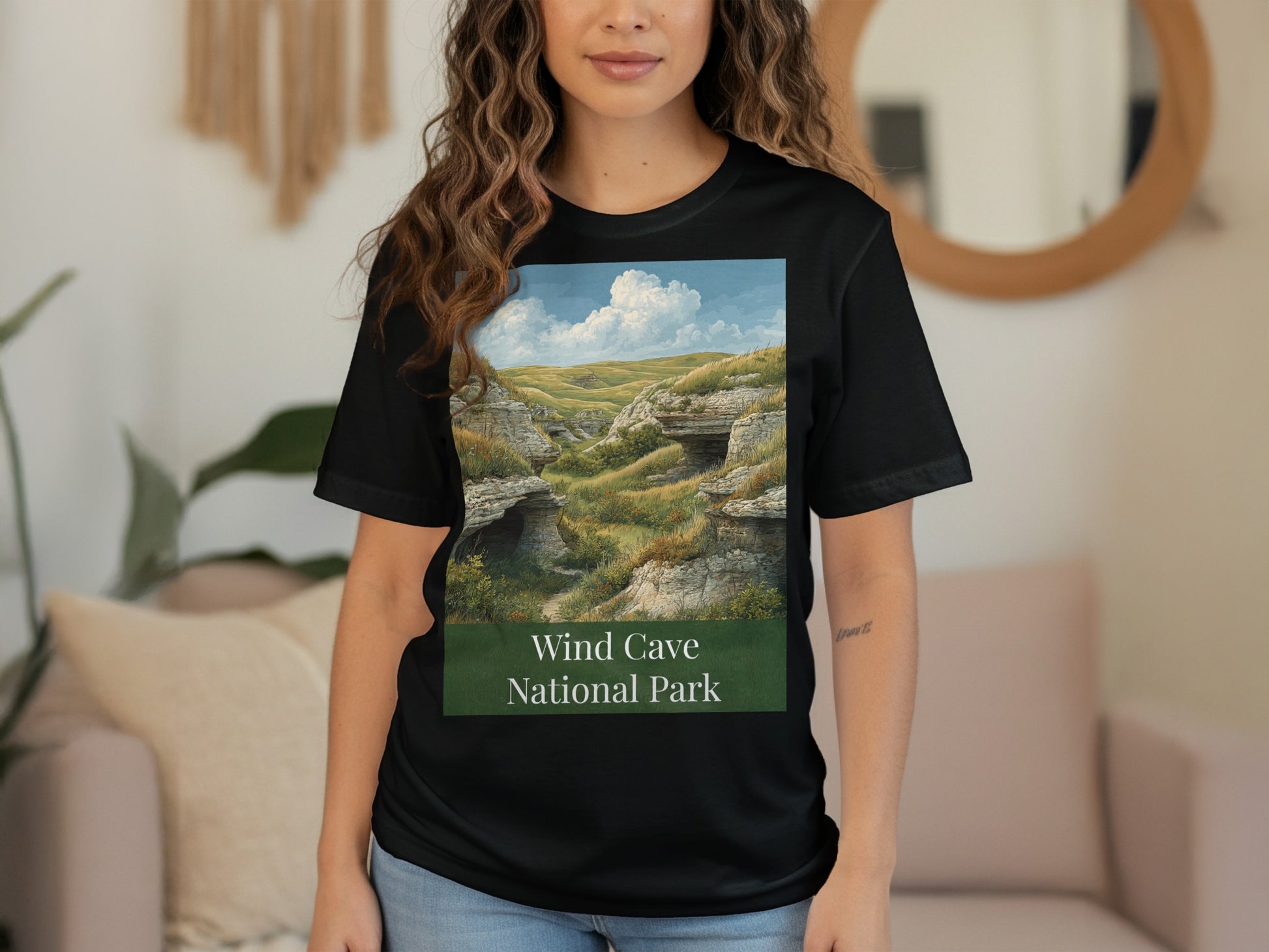 Wind Cave National Park Scenic Graphic Shirt