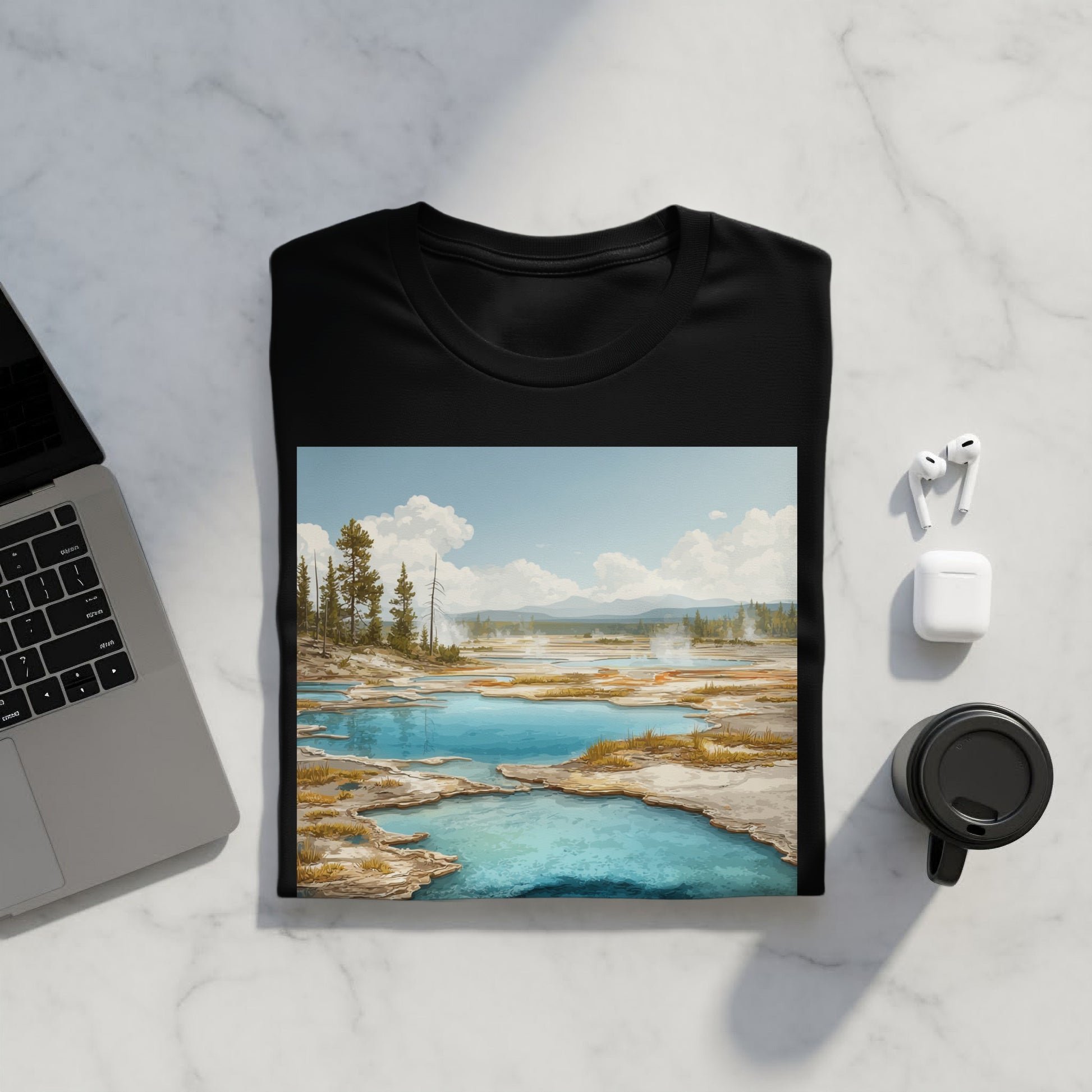 Scenic Tranquil Landscape T-Shirt with Beautiful Design