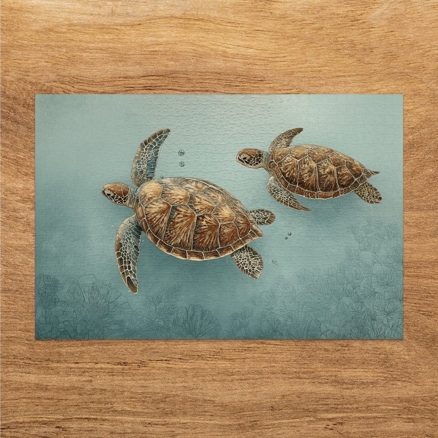 Sea Turtles in Ocean Wall Art Decor