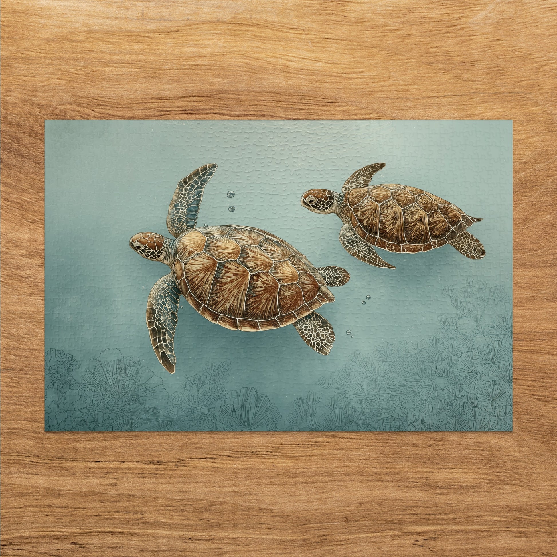 Sea Turtles in Ocean Wall Art Decor