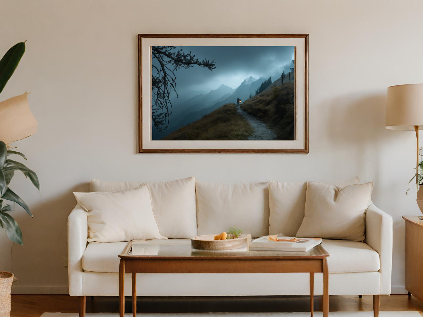 Beautiful Mountain Pathway Scenic Landscape Wall Product