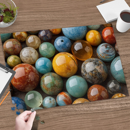Assorted Colorful Round Stones Puzzle Product