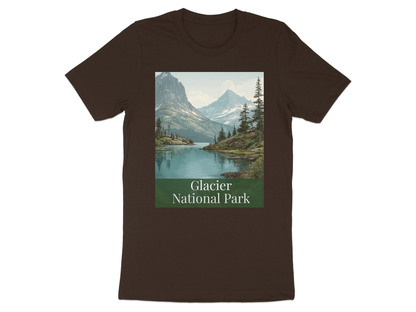 Glacier National Park Scenic Graphic T-shirt