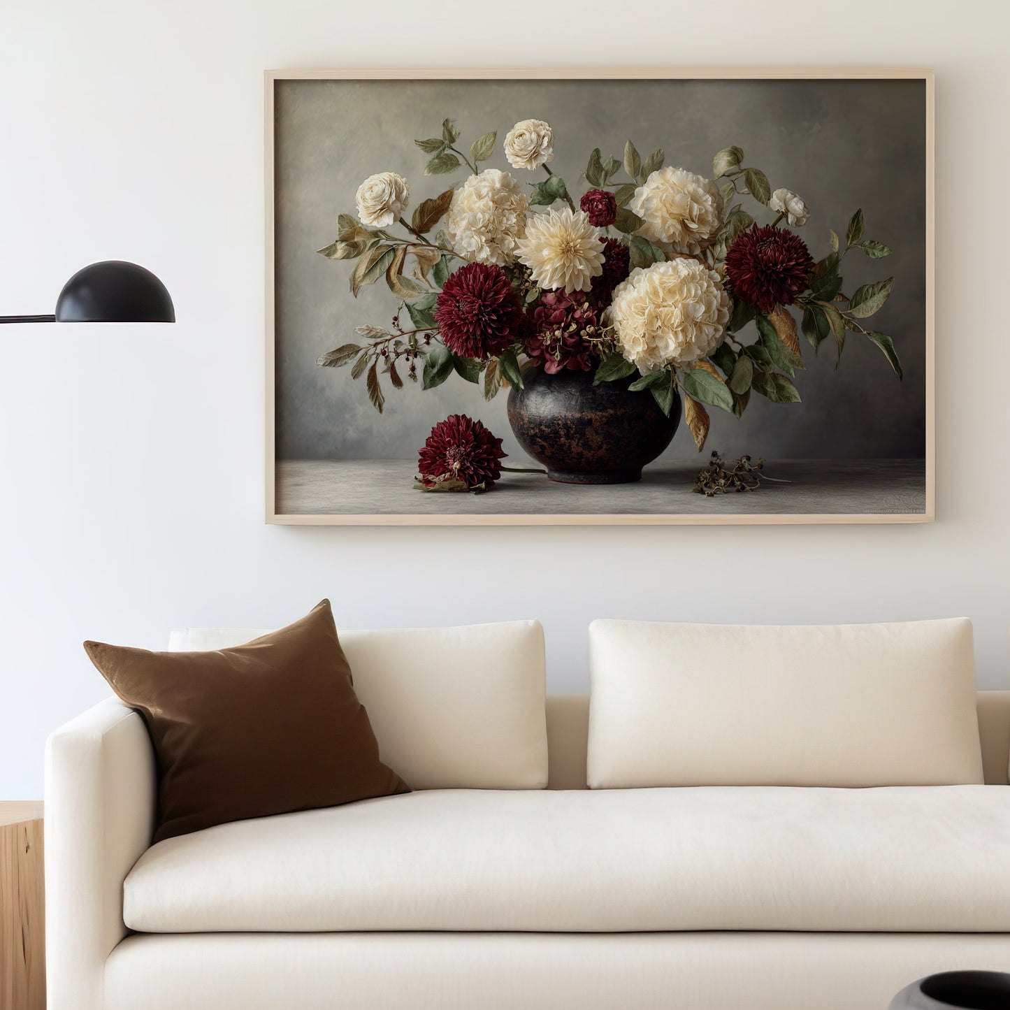 Elegant Floral Still Life Framed Wall Art for Home Decor