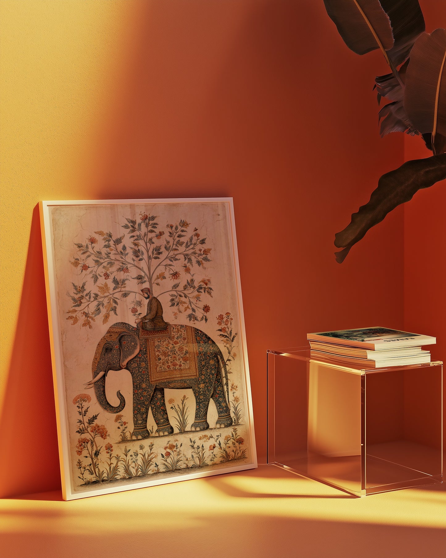 Elephant Artwork Vibrant Decorative Art Print