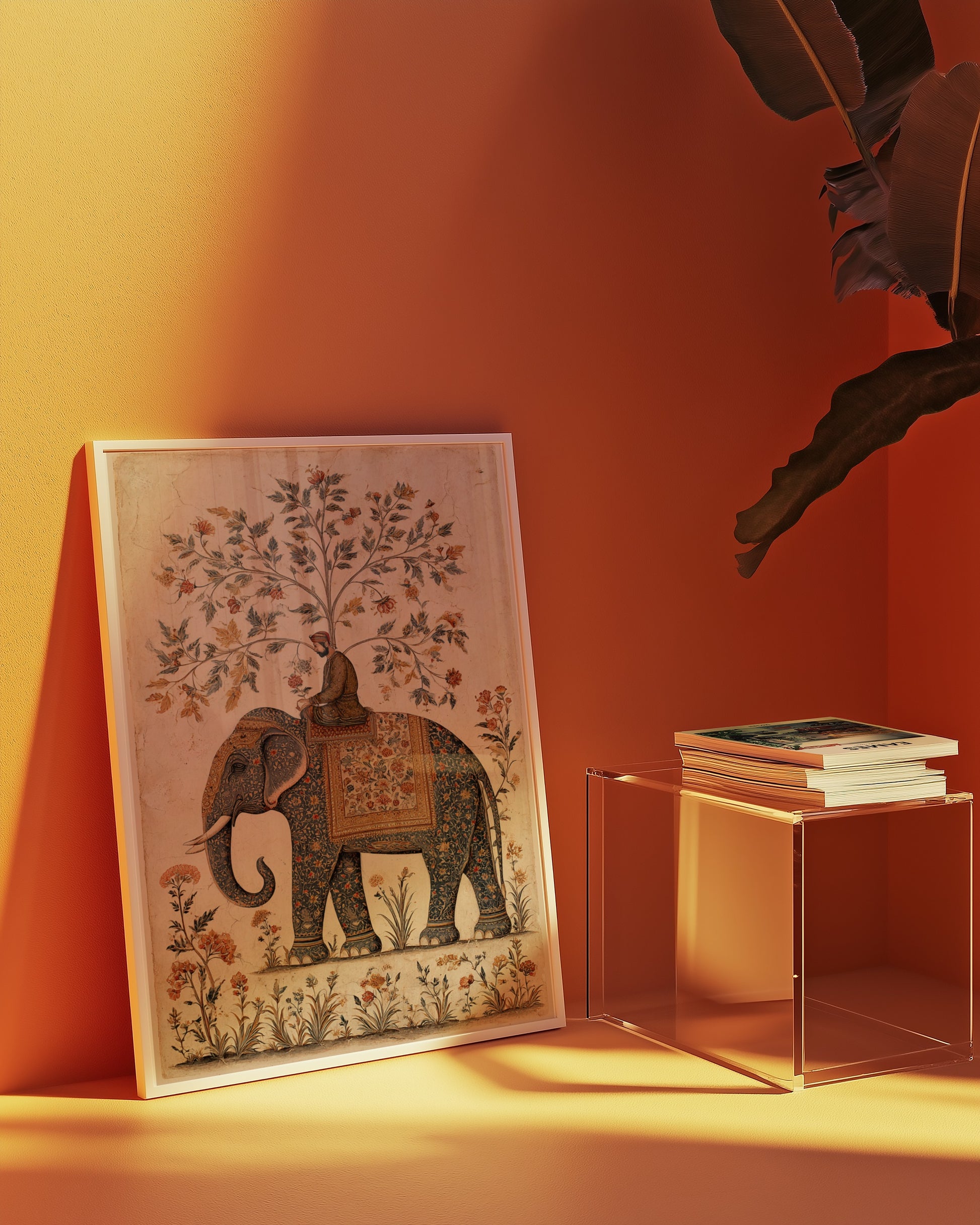 Elephant Artwork Vibrant Decorative Art Print