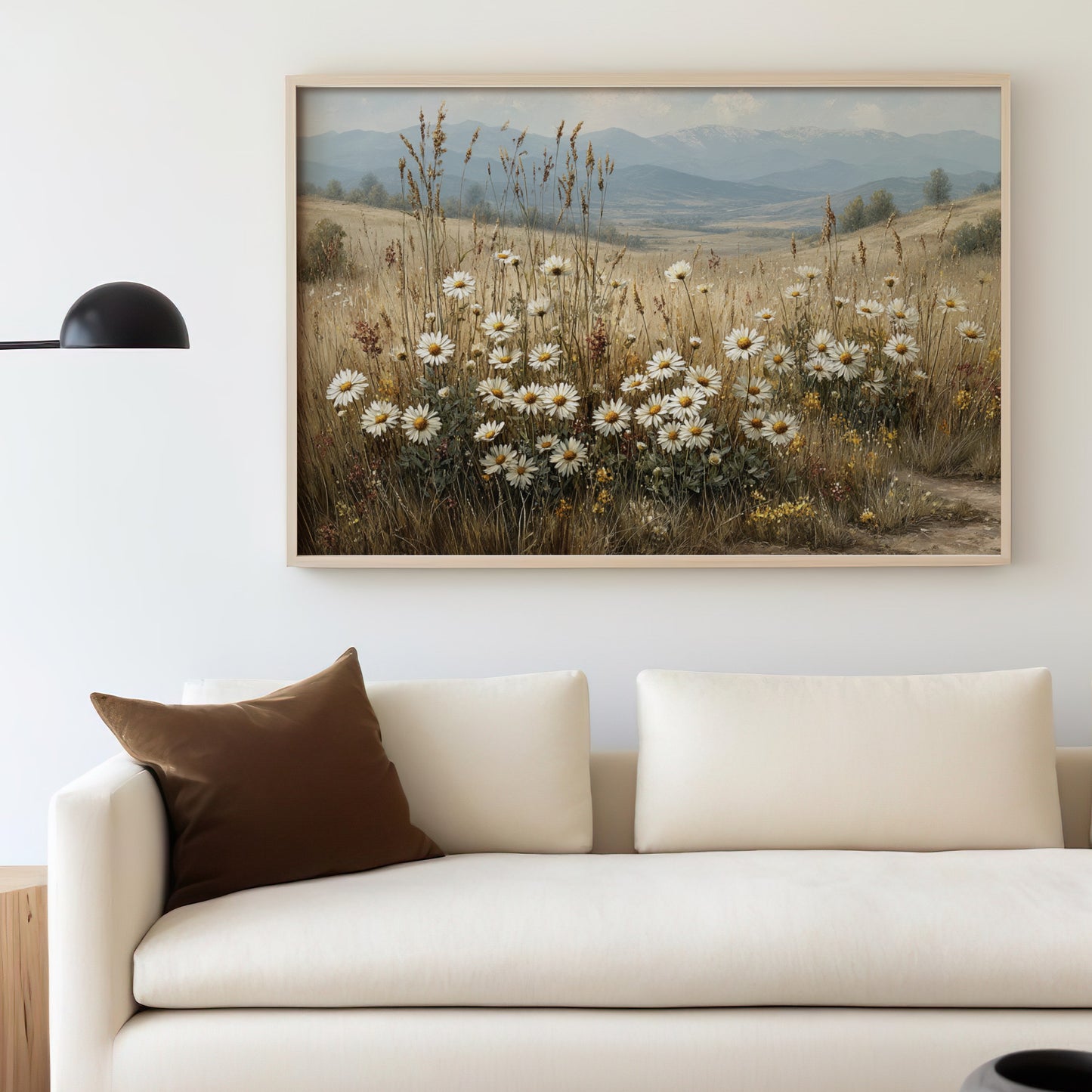 Beautiful Landscape with Wildflowers Wall Art