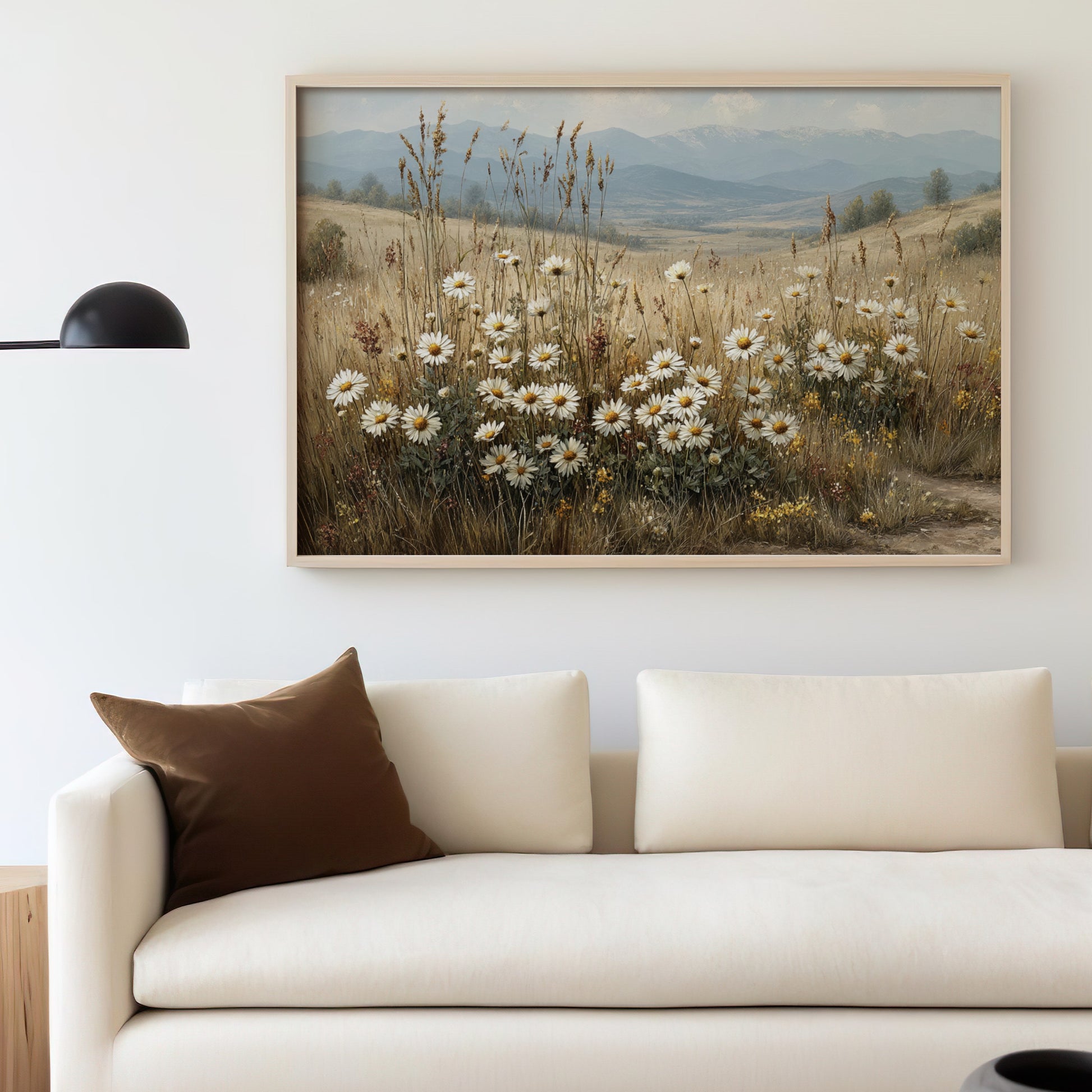 Beautiful Landscape with Wildflowers Wall Art