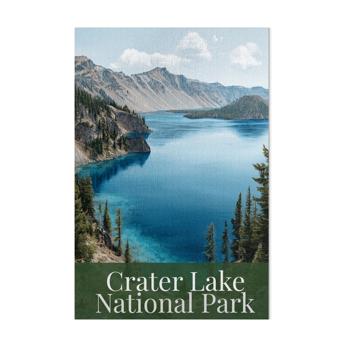 Crater Lake National Park Scenic Landscape Puzzle