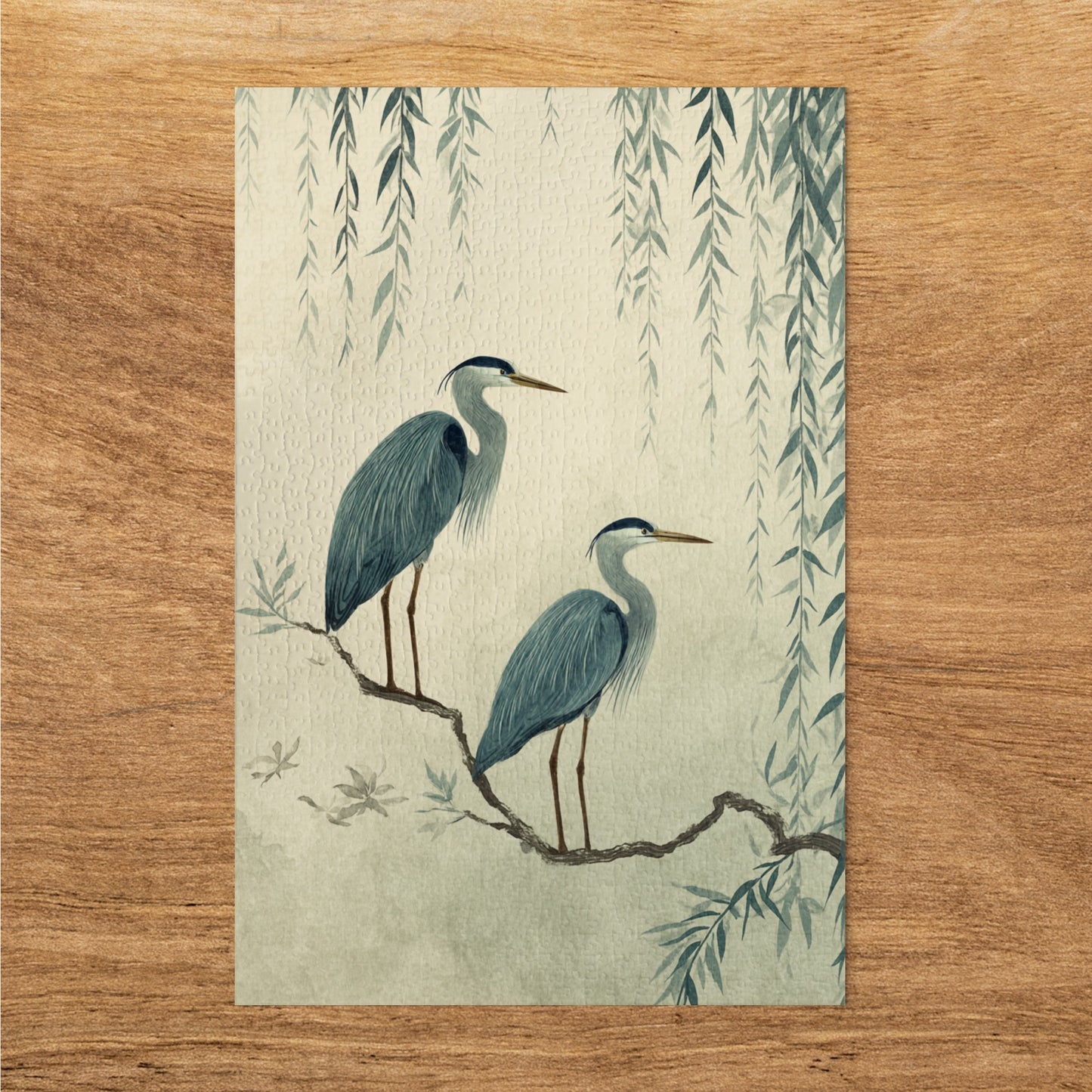 Elegant Blue Herons in Elegant Nature Wall Art