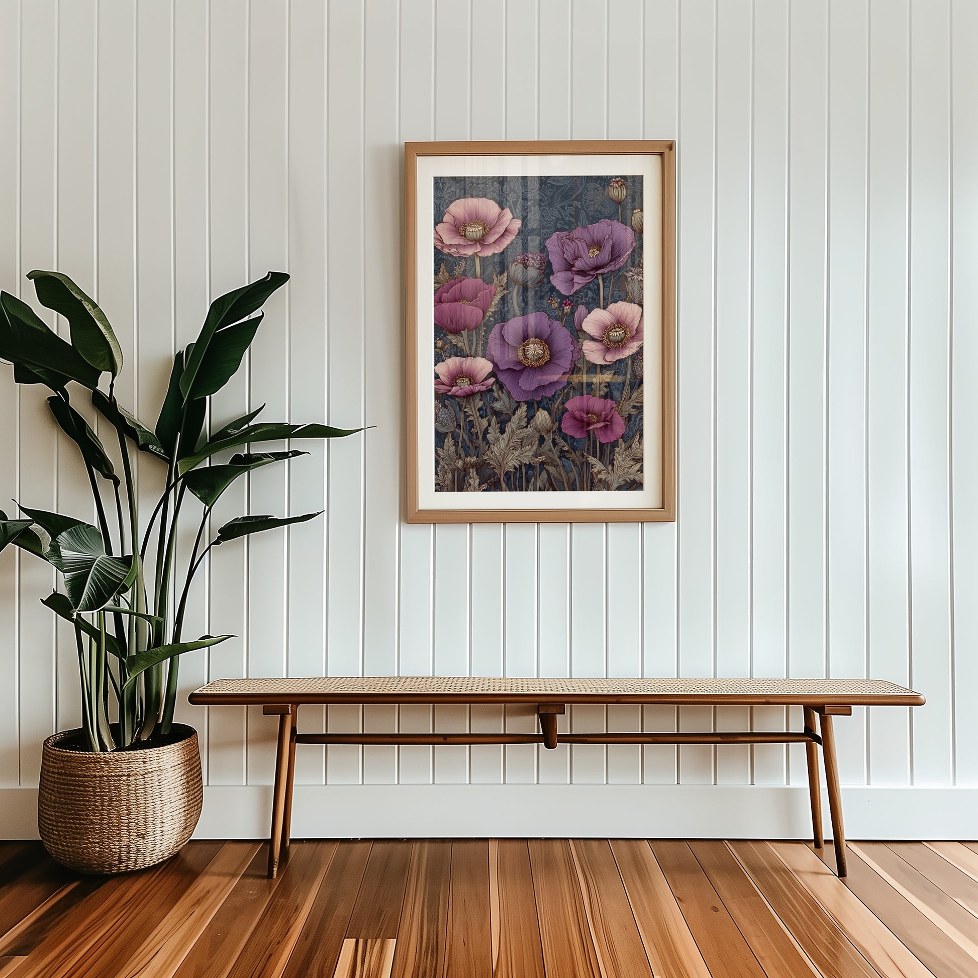 Elegant Framed Floral Artwork for Home Wall Decor