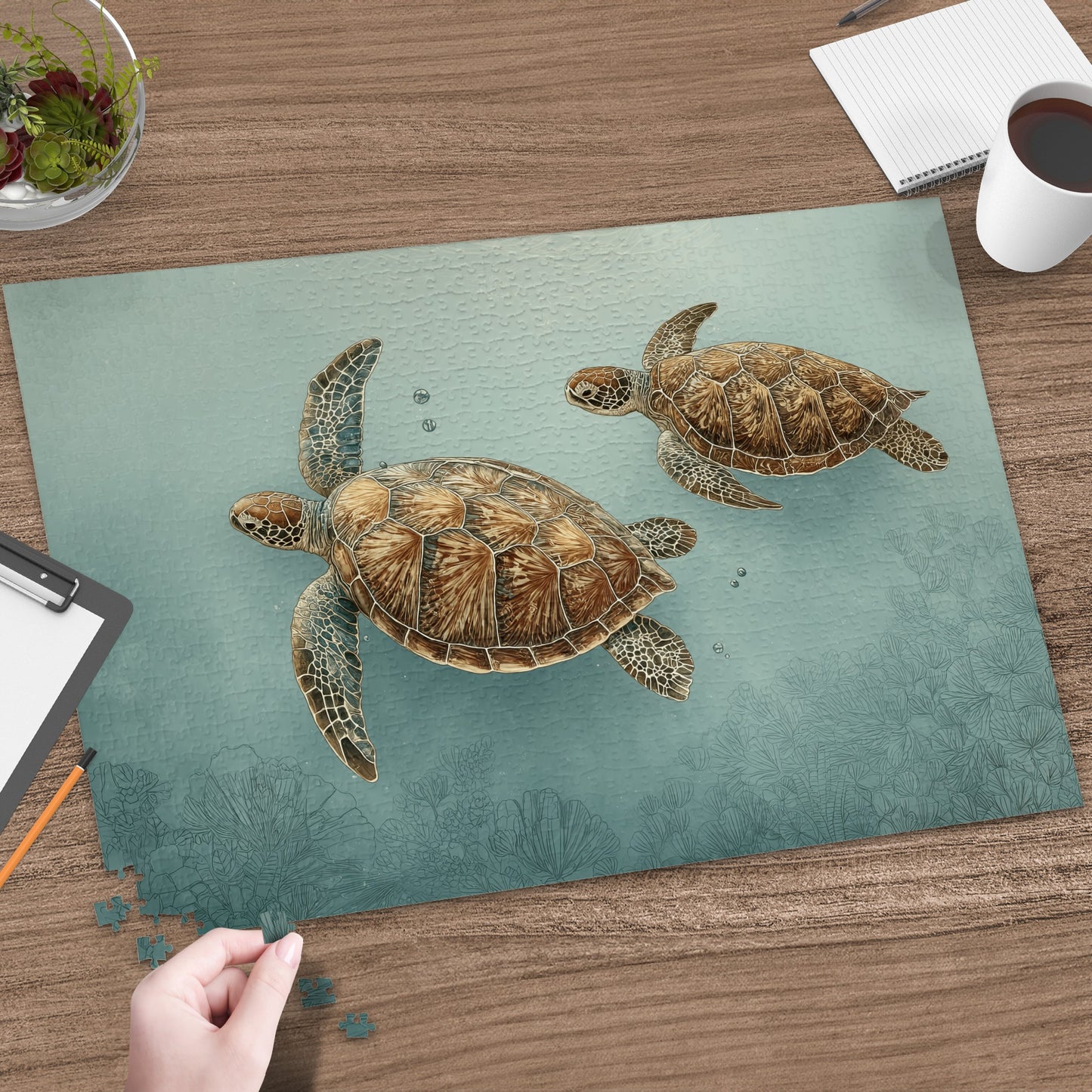 Sea Turtles Illustration Jigsaw Puzzle
