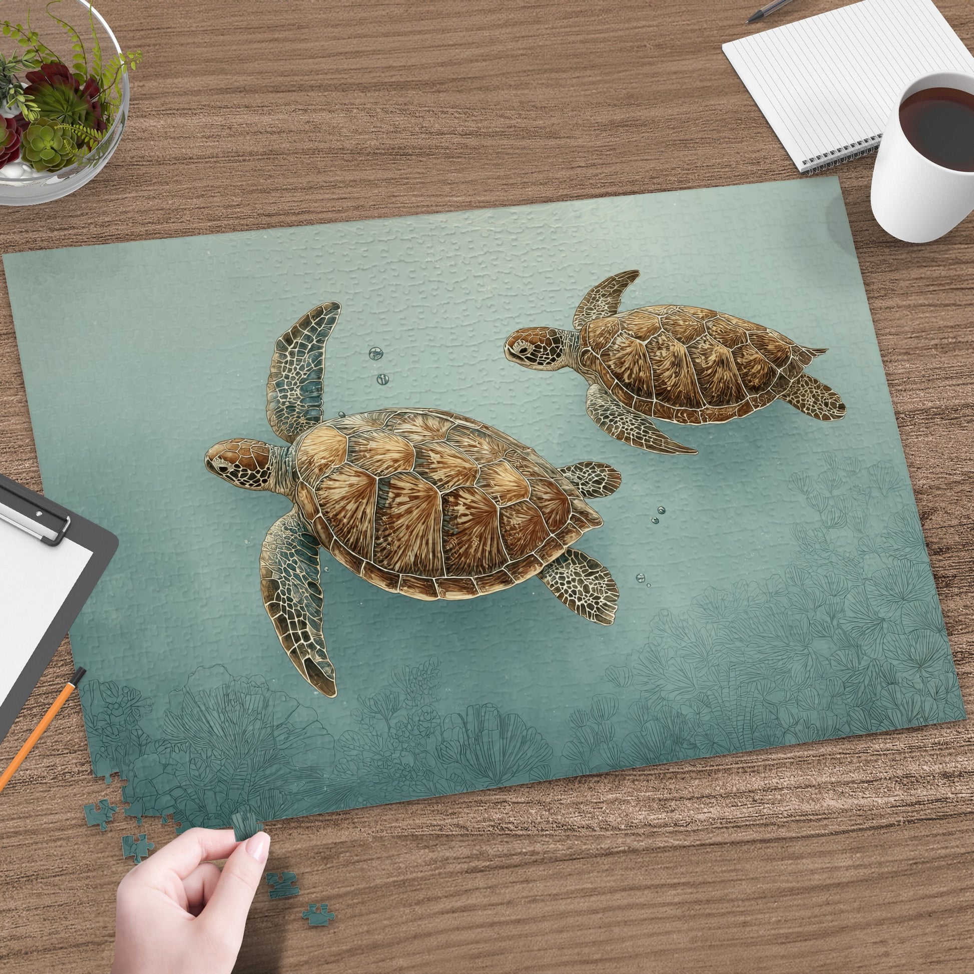 Sea Turtles Illustration Jigsaw Puzzle