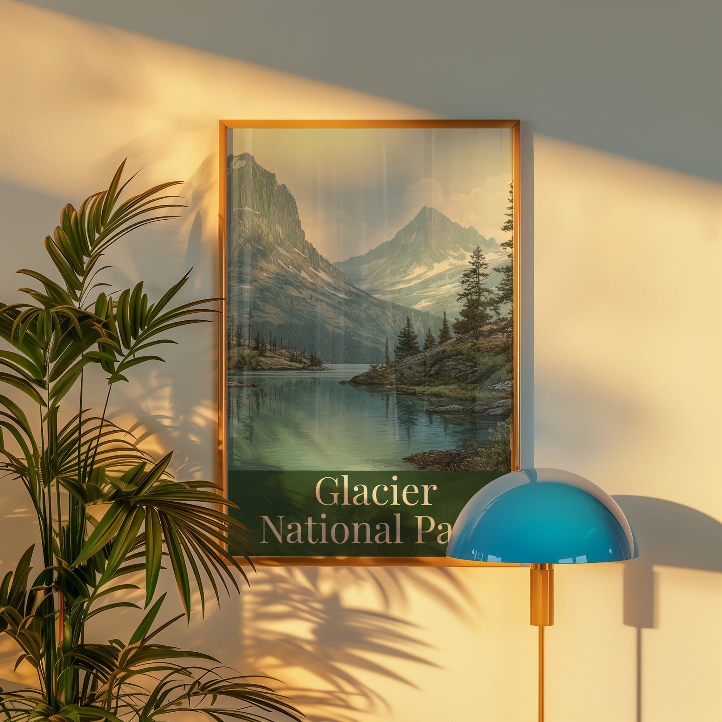 Glacier National Park Scenic Landscape Poster