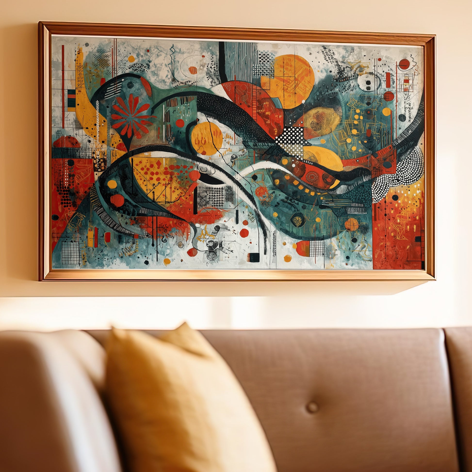 Vibrant Abstract Modern Wall Art Colorful Painting product type
Abstract Art
Modern Painting
Contemporary Decor
Wall Art
Colorful Design
Geometric Shapes
Organic Forms
Home Decor
Living Room Art
Unique Artwork
Vibrant Colors
Teal Painting
Red Painting
Yellow Painting
Black White Art
Textured Painting
Canvas Print
Art Piece
Gallery Wall
Eclectic Style