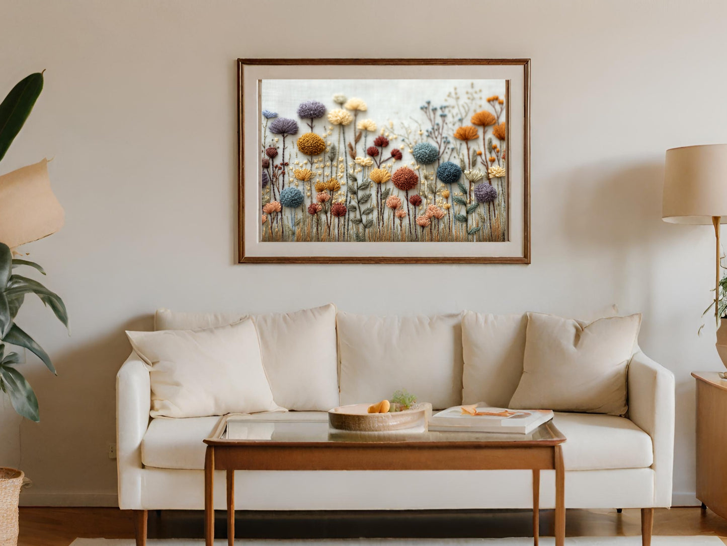 Vibrant Floral Painting for Home Wall Decor Artwork