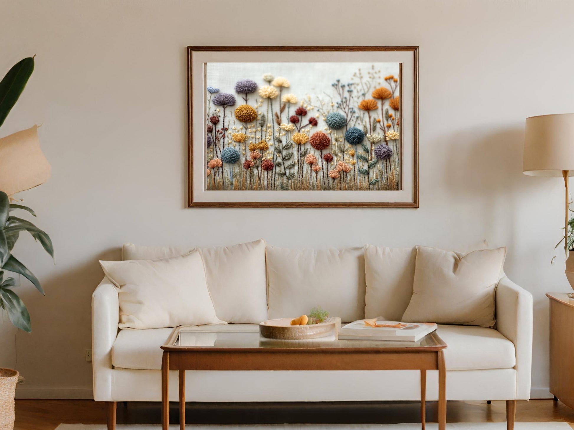 Vibrant Floral Painting for Home Wall Decor Artwork