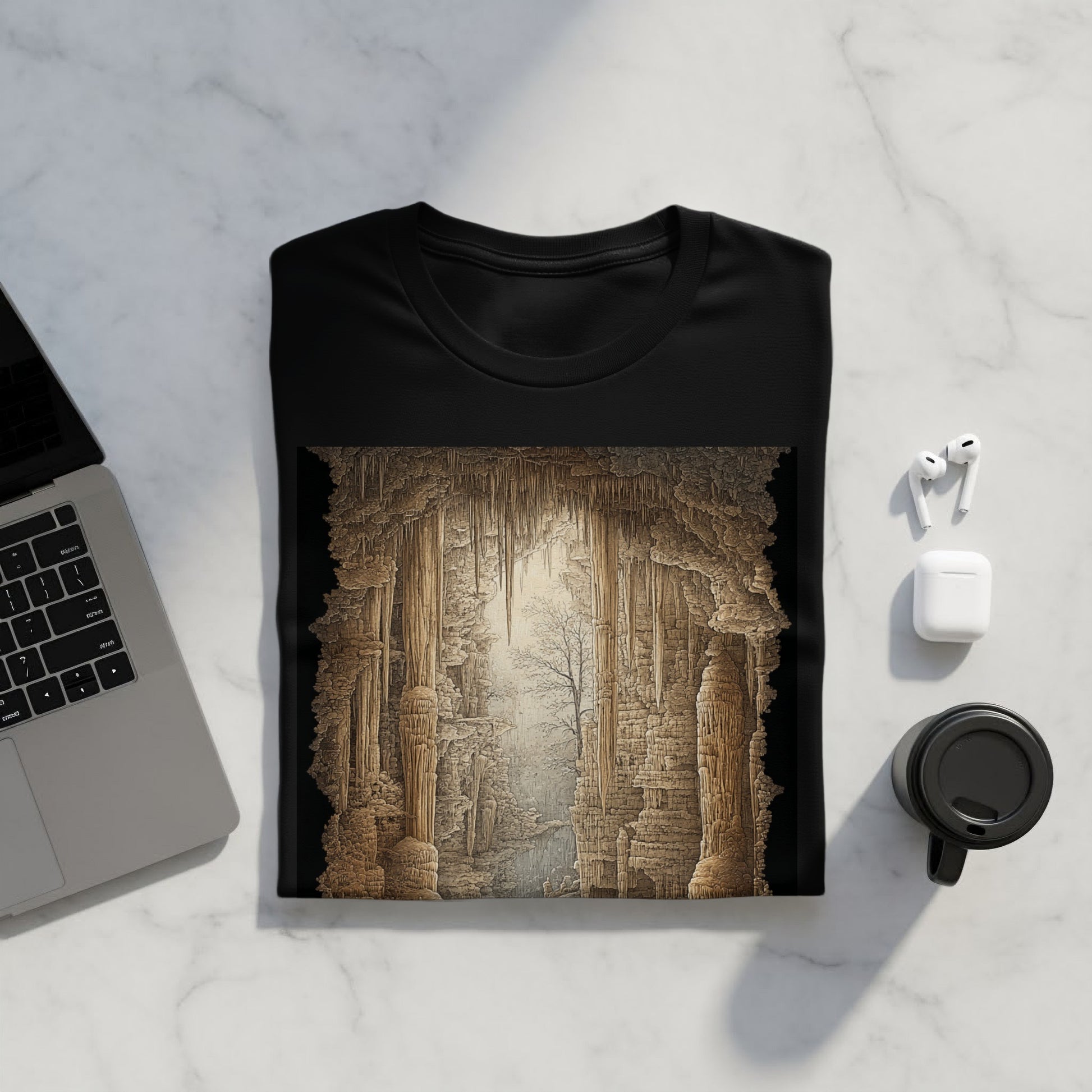 Enchanting Stalactite Cave Unisex T-Shirt Product