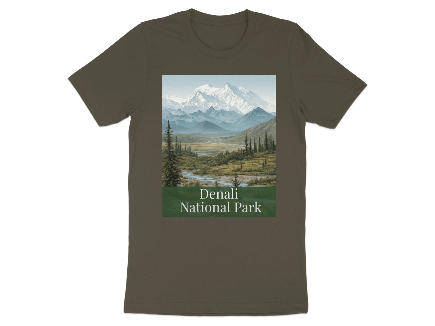 Denali National Park Scenic Mountain Landscape Shirt