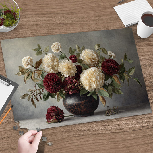 Beautiful Floral Bouquet Jigsaw Puzzle With Elegant Design