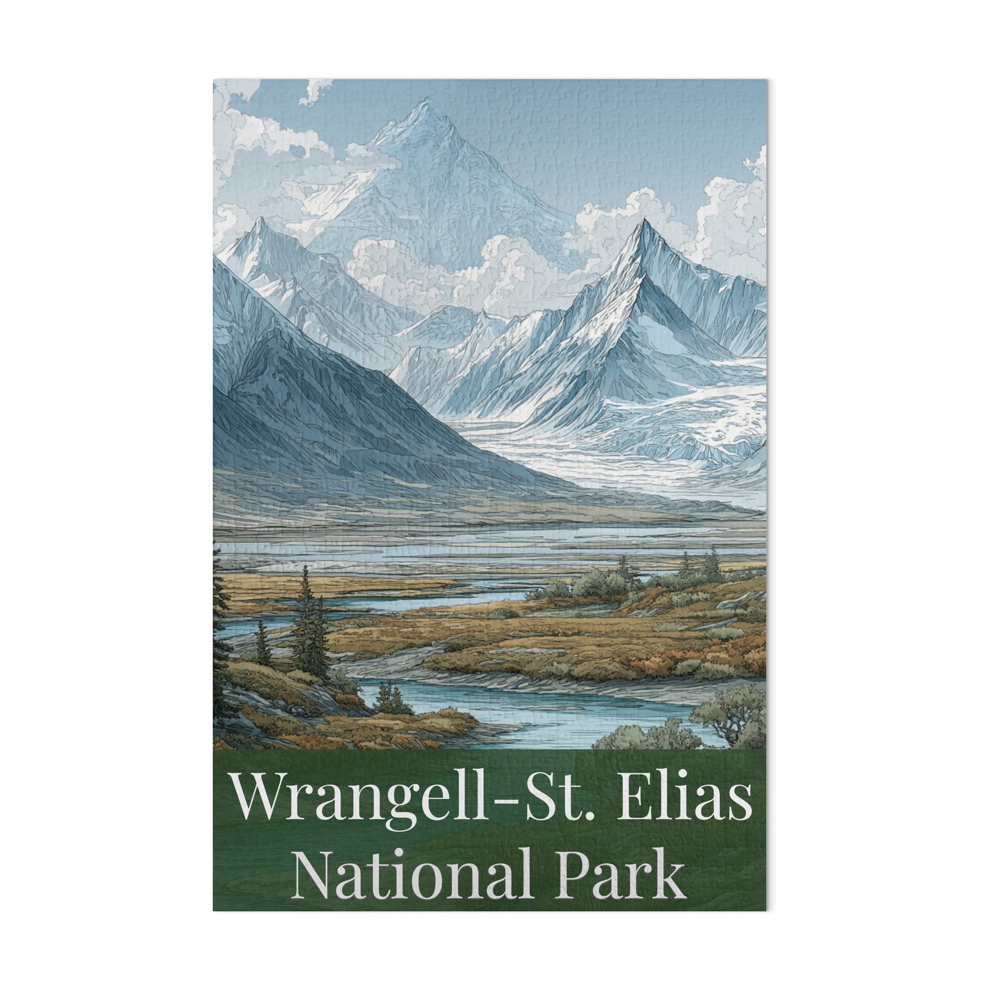 Wrangell-St. Elias National Park Puzzle Design