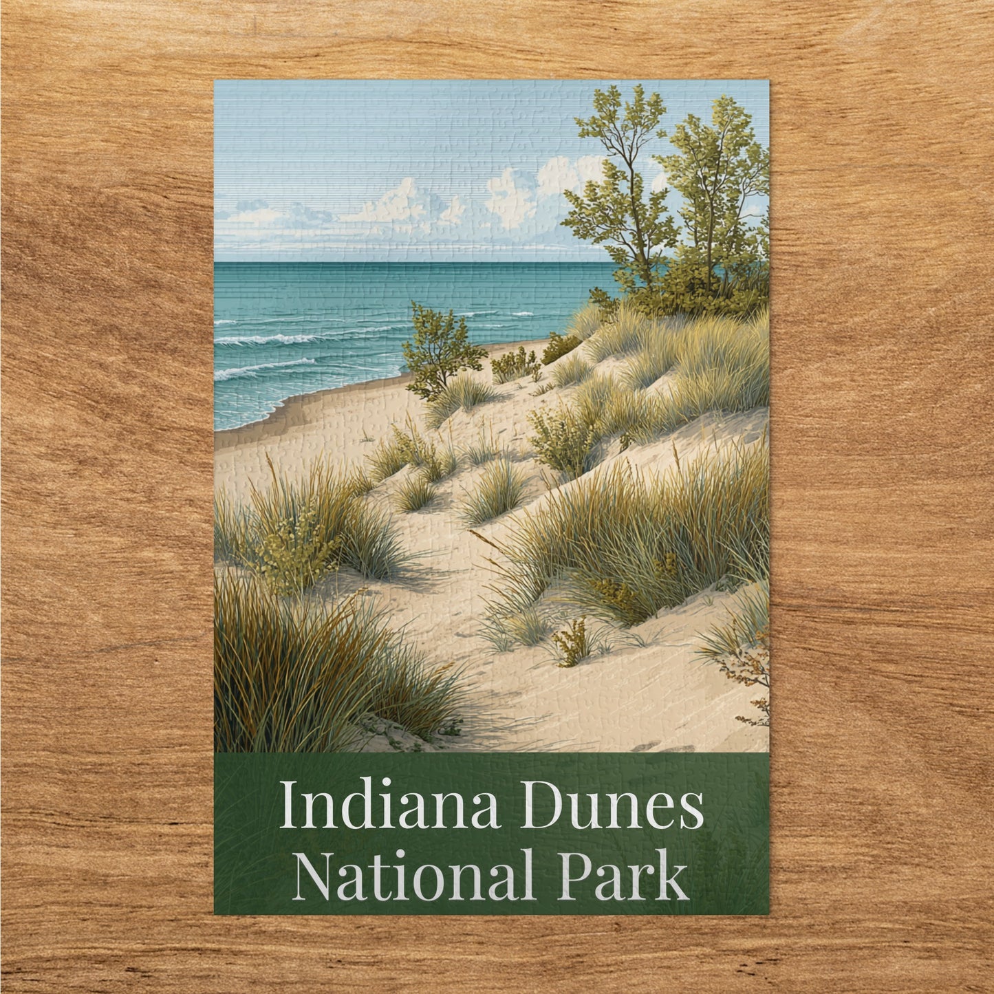 Indiana Dunes National Park Scenic Coastal Print