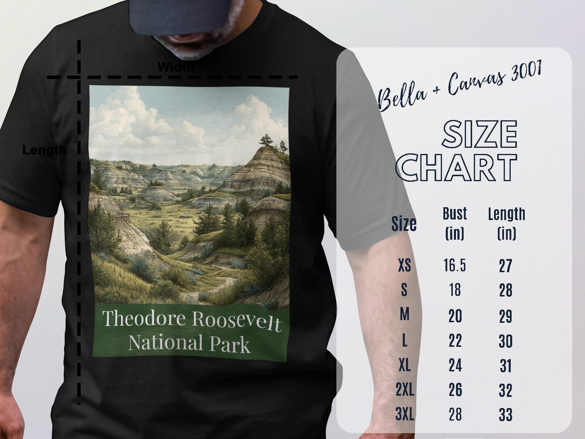 Theodore Roosevelt National Park graphic shirt