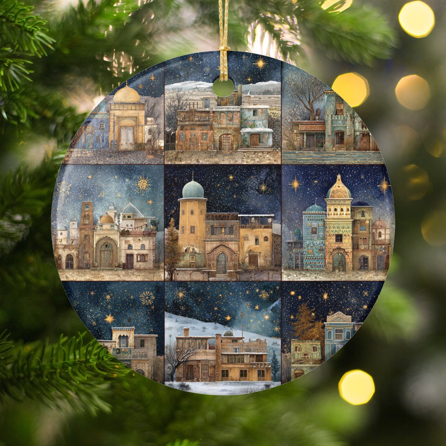 Beautiful Historic Architecture Christmas Ornament