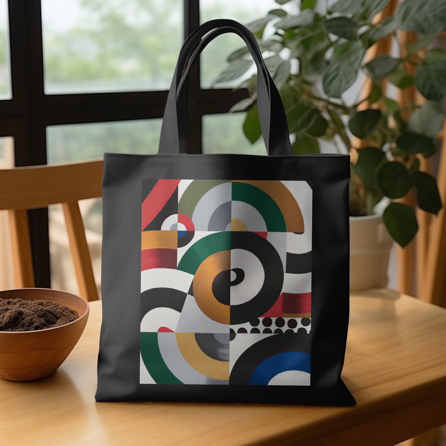 Abstract Modern Art Pattern Tote Bag Accessory