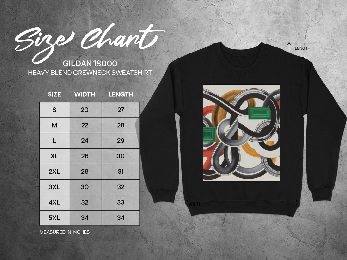 Abstract Modern Design Crewneck Sweatshirt